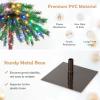 imageGoplus 6 FT PreLit Palm Tree Christmas Tree Artificial Lighted Palm Tree with 210 MultiColor LED Lights Metal Base Nonflammable 100 New PVC Tropical Xmas Tree for Home Office Holiday DecorMulticolor