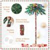 imageGoplus 6 FT PreLit Palm Tree Christmas Tree Artificial Lighted Palm Tree with 210 MultiColor LED Lights Metal Base Nonflammable 100 New PVC Tropical Xmas Tree for Home Office Holiday DecorMulticolor