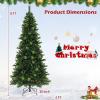 imageGoplus 6ft Artificial PreLit Christmas Tree 3MinuteSetup Hinged Full Xmas Tree with 260 MultiColor LED Lights 666 Branch Tips Foldable Metal Stand for Indoor Home Office DecorGreen With Red Berries