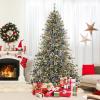 imageGoplus 75ft PreLit Artificial Christmas Tree Hinged Xmas Tree with 360 Quick Power Connector 530 Multicolor ampamp Warm White LED Lights 9 Modes 1086 Pine Needles ampamp PVC Tips Home Office Decoration