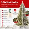 imageGoplus 75ft PreLit Artificial Christmas Tree Hinged Xmas Tree with 360 Quick Power Connector 530 Multicolor ampamp Warm White LED Lights 9 Modes 1086 Pine Needles ampamp PVC Tips Home Office Decoration