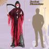 imageGoplus 8 Ft Halloween Animatronics Sound ampamp Touch Activated Grim Reaper with Sickle Glowing LED Eyes ampamp Scary Voices Standing Halloween Decoration Move Prop for Yard Garden Party Haunted House