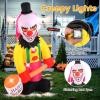 imageGoplus 8 Ft Halloween Inflatables Giant Blow up Halloween Clown Decorations with Moving Head Red Eyes and Builtin LED Lights Outdoor Halloween Decorations for Lawn Yard Garden Patio Indoors