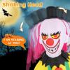 imageGoplus 8 Ft Halloween Inflatables Giant Blow up Halloween Clown Decorations with Moving Head Red Eyes and Builtin LED Lights Outdoor Halloween Decorations for Lawn Yard Garden Patio Indoors