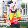 imageGoplus 8 Ft Halloween Inflatables Giant Blow up Halloween Clown Decorations with Moving Head Red Eyes and Builtin LED Lights Outdoor Halloween Decorations for Lawn Yard Garden Patio Indoors