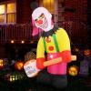 imageGoplus 8 Ft Halloween Inflatables Giant Blow up Halloween Clown Decorations with Moving Head Red Eyes and Builtin LED Lights Outdoor Halloween Decorations for Lawn Yard Garden Patio Indoors