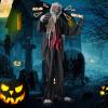 imageGoplus 82 Ft Halloween Animatronics SoundActivated Werewolf with Lightup Eyes ampamp Scary Sounds Giant Animated Outdoor Halloween Decoration Freestanding Werewolf Prop with Motion for Yard Garden