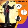 imageGoplus 82 Ft Halloween Animatronics SoundActivated Werewolf with Lightup Eyes ampamp Scary Sounds Giant Animated Outdoor Halloween Decoration Freestanding Werewolf Prop with Motion for Yard Garden