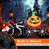 imageGoplus 9 FT Halloween Inflatable Outdoor Decoration Blow up Grim Reaper Driving Pumpkin Carriage with Skeleton Dragon ampamp Skull Wheels Builtin LED Lights Holiday Decorations for Garden Yard ampamp Lawn