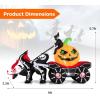 imageGoplus 9 FT Halloween Inflatable Outdoor Decoration Blow up Grim Reaper Driving Pumpkin Carriage with Skeleton Dragon ampamp Skull Wheels Builtin LED Lights Holiday Decorations for Garden Yard ampamp Lawn