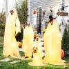 imageGoplus Halloween Light Up Family Ghosts 4 PCS LED Glowing Halloween Ghosts Lifesize Standing Family Ghosts for Yard Garden Lawn Festival Holiday Party