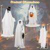 imageGoplus Halloween Light Up Family Ghosts 4 PCS LED Glowing Halloween Ghosts Lifesize Standing Family Ghosts for Yard Garden Lawn Festival Holiday Party