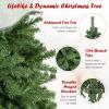 imageGoplus White Artificial Christmas Tree 6ft Premium Unlit Hinged Spruce Full Tree with 1000 Branch Tips and Metal Stand Easy Assembly for Indoor and Outdoor UseGreen