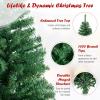 imageGoplus White Artificial Christmas Tree 6ft Premium Unlit Hinged Spruce Full Tree with 1000 Branch Tips and Metal Stand Easy Assembly for Indoor and Outdoor UseGreen