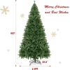 imageGoplus White Artificial Christmas Tree 6ft Premium Unlit Hinged Spruce Full Tree with 1000 Branch Tips and Metal Stand Easy Assembly for Indoor and Outdoor UseGreen