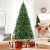imageGoplus White Artificial Christmas Tree 6ft Premium Unlit Hinged Spruce Full Tree with 1000 Branch Tips and Metal Stand Easy Assembly for Indoor and Outdoor UseGreen