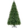 imageGoplus White Artificial Christmas Tree 6ft Premium Unlit Hinged Spruce Full Tree with 1000 Branch Tips and Metal Stand Easy Assembly for Indoor and Outdoor UseGreen