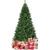 imageGoplus White Artificial Christmas Tree 6ft Premium Unlit Hinged Spruce Full Tree with 1000 Branch Tips and Metal Stand Easy Assembly for Indoor and Outdoor UseGreen