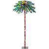 imageGoplus 6 FT PreLit Palm Tree Christmas Tree Artificial Lighted Palm Tree with 210 MultiColor LED Lights Metal Base Nonflammable 100 New PVC Tropical Xmas Tree for Home Office Holiday DecorMulticolor