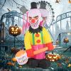 imageGoplus 8 Ft Halloween Inflatables Giant Blow up Halloween Clown Decorations with Moving Head Red Eyes and Builtin LED Lights Outdoor Halloween Decorations for Lawn Yard Garden Patio Indoors