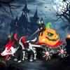 imageGoplus 9 FT Halloween Inflatable Outdoor Decoration Blow up Grim Reaper Driving Pumpkin Carriage with Skeleton Dragon ampamp Skull Wheels Builtin LED Lights Holiday Decorations for Garden Yard ampamp Lawn
