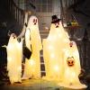 imageGoplus Halloween Light Up Family Ghosts 4 PCS LED Glowing Halloween Ghosts Lifesize Standing Family Ghosts for Yard Garden Lawn Festival Holiday Party