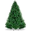 imageGoplus White Artificial Christmas Tree 6ft Premium Unlit Hinged Spruce Full Tree with 1000 Branch Tips and Metal Stand Easy Assembly for Indoor and Outdoor UseGreen