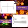 imageGoplus 34 Ft Halloween Decorations Light up Stacked Pumpkins with 150 LED Lights Standing Prismatic Iridescent Decoration Cute Indoor Outdoor Halloween Lighting Decor for Porch Patio Yard Party