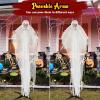 imageGoplus 83 FT Halloween Standing Angel Poseable Halloween Animatronic Prop with Light up Eyes Sounds ampamp Movements LifeSize Animated Winged Reaper for Haunted House Garden Yard Sound Activated