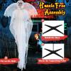 imageGoplus 83 FT Halloween Standing Angel Poseable Halloween Animatronic Prop with Light up Eyes Sounds ampamp Movements LifeSize Animated Winged Reaper for Haunted House Garden Yard Sound Activated