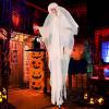 imageGoplus 83 FT Halloween Standing Angel Poseable Halloween Animatronic Prop with Light up Eyes Sounds ampamp Movements LifeSize Animated Winged Reaper for Haunted House Garden Yard Sound Activated