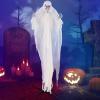 imageGoplus 83 FT Halloween Standing Angel Poseable Halloween Animatronic Prop with Light up Eyes Sounds ampamp Movements LifeSize Animated Winged Reaper for Haunted House Garden Yard Sound Activated