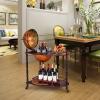 imageGoplus Globe Bar 345 Globe Bar Liquor Cabinet with Wheels Bottom Shelf Old World Map 16th Century Italian Replica Bar Globe Retro Wine Stand Globe Bar Cart for Dining Room Living Room Home