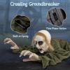 imageGoplus Halloween Skeleton Groundbreaker  SoundActivated Party Decoration with LightUp Eyes ampamp Creepy Sound for IndoorOutdoor Lawn Yard Patio