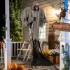 imageGoplus Hanging Halloween Decoration 121 Ft Skeleton Ghost with Flickering Red Eyes Scary Sounds Adjustable Arms IndoorOutdoor Grim Reaper Prop Halloween Flying Ghost for Party Yard Lawn121 Ft Hanging Skeleton Ghost