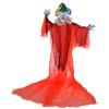 imageGoplus Hanging Halloween Decoration 121 Ft Skeleton Ghost with Flickering Red Eyes Scary Sounds Adjustable Arms IndoorOutdoor Grim Reaper Prop Halloween Flying Ghost for Party Yard Lawn131 Ft Hanging Clown