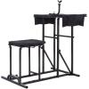 imageGoplus Portable Shooting Bench Foldable Shooting Table Seat Set with Adjustable Gun Rest and Ammo Pockets Shooting Bench Rest for Rifles Outdoor Range and Hunting