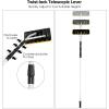 imageGoplus Snow Roof Rake 21 FT Extendable Aluminum Snow Rake wTwistNLock and Soft Covered ScratchProof Blade 3 lbs Lightweight Robust Roof Rake for Snow Removal Solar Panels Leaves ampamp CarBlackSilverYellow