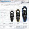 imageGoplus Snow Shoes for Men Women Youth Kids Light Weight Aluminum Terrain Snowshoes with AntiShock Trekking Poles and Carrying Tote Bag Snow Mud Baskets Included 2125 30 Inches