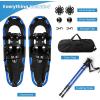 imageGoplus Snow Shoes for Men Women Youth Kids Light Weight Aluminum Terrain Snowshoes with AntiShock Trekking Poles and Carrying Tote Bag Snow Mud Baskets Included 2125 30 Inches
