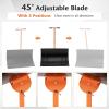 imageGoplus Snow Shovel for Driveway with Wheels 29x 195Extra High Angled Steel Blade HeavyDuty ampamp Height Adjustable Snow Plow Efficient ampamp BackSaver Snow Removal Tool for Doorway Sidewalks