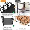 imageGoplus 14 Small Firewood Rack Indoor Outdoor Decorative Firewood Storage Carrier Log Rack with Handles Elegant Patterns ampamp Raised Legs Heavy Duty Firewood Holder for Fireplace Fire Pit