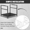 imageGoplus 16 Inch Small Firewood Rack Indoor Outdoor Decorative Firewood Log Holder with EasytoGrab Handle ampamp Raised Base Heavy Duty Steel Wood Storage Stacker for Fireplace Fire Pit Fire Stove Patio