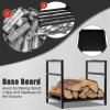 imageGoplus 16 Inch Small Firewood Rack Indoor Outdoor Decorative Firewood Log Holder with EasytoGrab Handle ampamp Raised Base Heavy Duty Steel Wood Storage Stacker for Fireplace Fire Pit Fire Stove Patio
