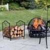 imageGoplus 17 Small Firewood Rack Indoor Outdoor Decorative Firewood Storage Carrier Log Rack with Elegant Patterns ampamp Raised Legs Heavy Duty Firewood Holder for Fireplace Fire Pit