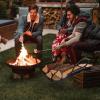 imageGoplus 19 Folding Firewood Rack Outdoor Portable Fireplace Log Rack wConvenient Handle HeavyDuty Steel Frame Indoor Compact Firewood Storage Holder Perfect for Fireplace Firepit Black