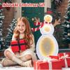 imageGoplus 26 FT Lighted Christmas Decoration PreLit 2D Snowman with 3 Infinity Mirror Lights Top Hat ampamp Scarf Zip Ties ampamp Ground Stakes Outdoor Xmas Snowman Ornament Decor for Indoor Party Yard26 FT