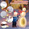 imageGoplus 26 FT Lighted Christmas Decoration PreLit 2D Snowman with 3 Infinity Mirror Lights Top Hat ampamp Scarf Zip Ties ampamp Ground Stakes Outdoor Xmas Snowman Ornament Decor for Indoor Party Yard26 FT