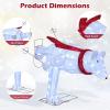 imageGoplus 45 FT Lighted Skiing Polar Bear Light up Christmas Decoration with Red Scarf Ski Poles ampamp Snow Shoes 3D PreLit Polar Bear with LED Lights Zip Ties ampamp Ground Stakes for Garden ampamp Yard