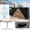 imageGoplus 4FT Firewood Rack Outdoor with Cover Heavy Duty Firewood Log Holder Waterproof Weather Resistant Fire Wood Rack Storage Stacker Steel Tubular Log Stand for Fireplace Patio Courtyard8FT